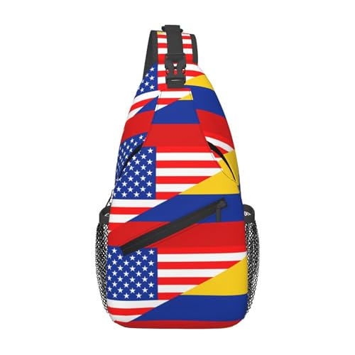 SMAZDFXX Kolumbianische Kolumbien Amerikanische Flagge Umhängetaschen für Frauen Männer Schultertasche Reise Brust Rucksack Freizeit Sport Outdoor Laufen Wandern SMAZDFXX Kolumbianische Kolumbien Amerikanische Flagge Umhängetaschen für Frauen Männer Schultertasche Reise Brust Rucksack Freizeit Sport Outdoor Laufen Wandern von SMAZDFXX