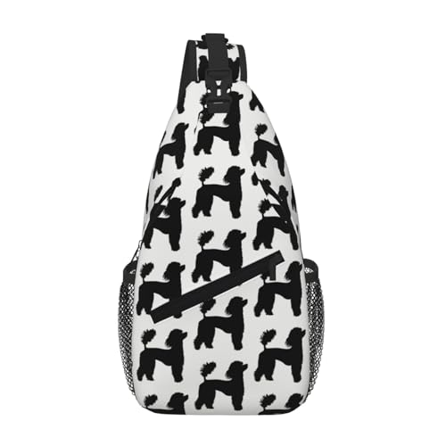 SMAZDFXX Lustige Pudel-Umhängetasche für Herren, leichte Handy-Geldbörse, Schlüsseltasche, Brusttaschen für Reisen, Fitness und Pendeln SMAZDFXX Lustige Pudel-Umhängetasche für Herren, leichte Handy-Geldbörse, Schlüsseltasche, Brusttaschen für Reisen, Fitness und Pendeln von SMAZDFXX