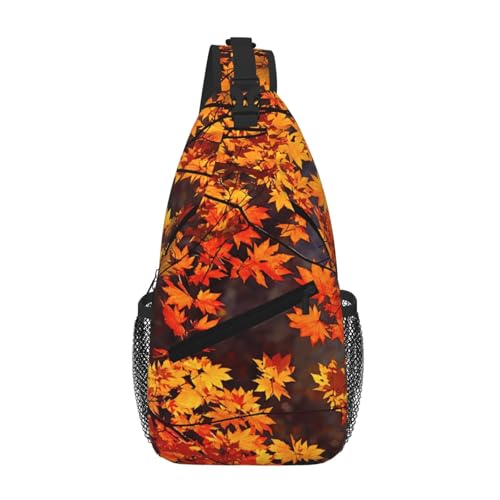 SMAZDFXX Maple Leaf Herren-Umhängetasche, leichte Handy-Geldbörse, Schlüsseletui, Brusttasche für Reisen und Fitness SMAZDFXX Maple Leaf Herren-Umhängetasche, leichte Handy-Geldbörse, Schlüsseletui, Brusttasche für Reisen und Fitness von SMAZDFXX