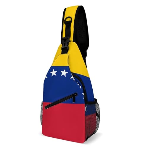 SMAZDFXX Modische Brusttasche, Reise-Umhängetasche, Venezuela-Flagge, kleine Umhängetasche für Damen und Herren SMAZDFXX Modische Brusttasche, Reise-Umhängetasche, Venezuela-Flagge, kleine Umhängetasche für Damen und Herren von SMAZDFXX