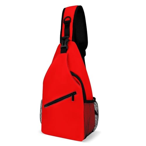SMAZDFXX Modische Brusttasche, Reise-Umhängetasche, rot, klein, Umhängetasche für Damen und Herren SMAZDFXX Modische Brusttasche, Reise-Umhängetasche, rot, klein, Umhängetasche für Damen und Herren von SMAZDFXX