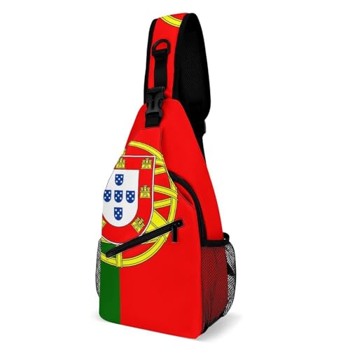 SMAZDFXX Modische Brusttasche, Unisex-Umhängetasche für den täglichen Gebrauch, kleine Umhängetasche mit Portugal-Flagge SMAZDFXX Modische Brusttasche, Unisex-Umhängetasche für den täglichen Gebrauch, kleine Umhängetasche mit Portugal-Flagge von SMAZDFXX