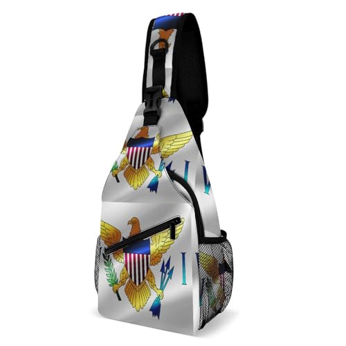 SMAZDFXX Modische Brusttasche für Damen, Reise-Schultertasche, kleine Umhängetasche mit Flagge der Jungferninseln SMAZDFXX Modische Brusttasche für Damen, Reise-Schultertasche, kleine Umhängetasche mit Flagge der Jungferninseln von SMAZDFXX