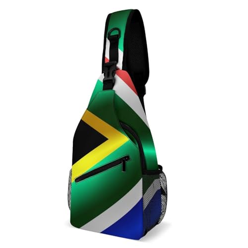 SMAZDFXX Modische Brusttasche für Damen, Reise-Schultertasche, kleine Umhängetasche mit südafrikanischer Flagge SMAZDFXX Modische Brusttasche für Damen, Reise-Schultertasche, kleine Umhängetasche mit südafrikanischer Flagge von SMAZDFXX