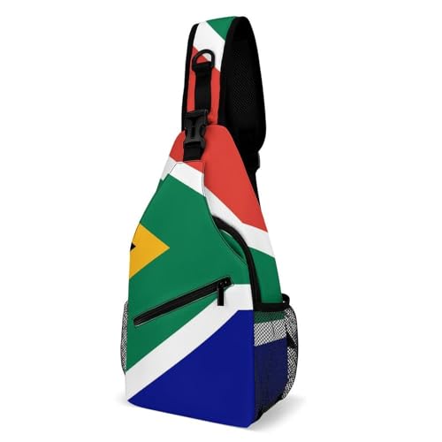 SMAZDFXX Modische Brusttasche für Herren, Reise-Schultertasche, kleine Umhängetasche mit südafrikanischer Flagge SMAZDFXX Modische Brusttasche für Herren, Reise-Schultertasche, kleine Umhängetasche mit südafrikanischer Flagge von SMAZDFXX
