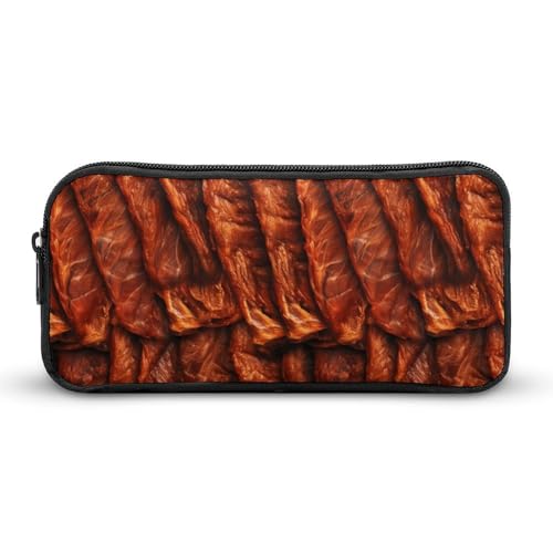 SMAZDFXX Ribs Tragbares Federmäppchen, kleine Stifttasche, Bleistifttasche, Make-up-Tasche, Box-Organizer von SMAZDFXX