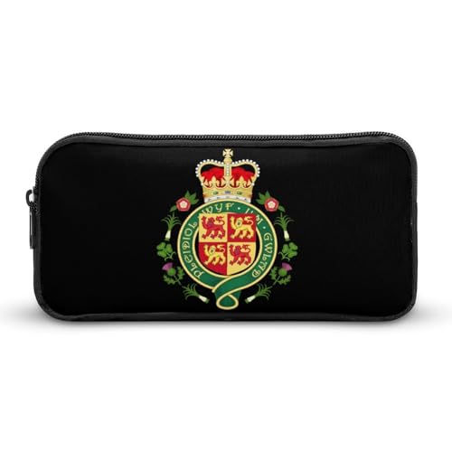 SMAZDFXX Royal Badge of Wales Tragbares Federmäppchen, kleine Stifttasche, Bleistifttasche, Make-up-Tasche, Box-Organizer von SMAZDFXX