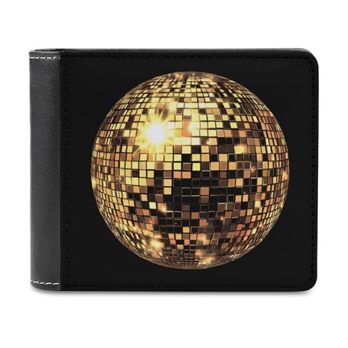 SMAZDFXX Schlanke, zweifach Faltbare Herren-Geldbörse aus PU-Leder mit 6 Kartenfächern und Geldklammer von SMAZDFXX