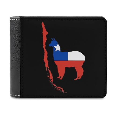 SMAZDFXX Schlanke Herren-Geldbörse aus chilenischem Alpaka, zweifach faltbar, PU-Leder, mit 6 Kartenfächern, Geldklammer von SMAZDFXX