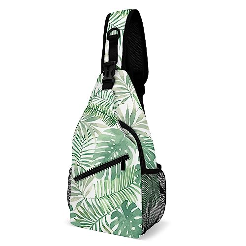 SMAZDFXX Tropische Umhängetaschen, Schulterrucksack, Reise- und Wander-Brusttasche, Tagesrucksack SMAZDFXX Tropische Umhängetaschen, Schulterrucksack, Reise- und Wander-Brusttasche, Tagesrucksack von SMAZDFXX