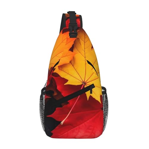SMAZDFXX Umhängetasche für Herren mit Herbstblättern, leichte Handy-Geldbörse, Schlüsseletui, Brusttasche für Reisen und Fitness SMAZDFXX Umhängetasche für Herren mit Herbstblättern, leichte Handy-Geldbörse, Schlüsseletui, Brusttasche für Reisen und Fitness von SMAZDFXX