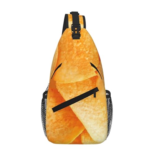 SMAZDFXX Umhängetasche für Herren mit Kartoffelchip-Textur, leichte Handy-Geldbörse, Schlüsseletui, Brusttasche für Reisen und Fitness SMAZDFXX Umhängetasche für Herren mit Kartoffelchip-Textur, leichte Handy-Geldbörse, Schlüsseletui, Brusttasche für Reisen und Fitness von SMAZDFXX