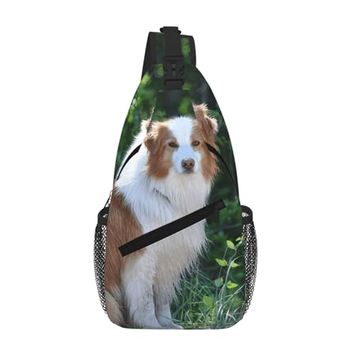 SMAZDFXX Umhängetasche für Herren mit süßem Schäferhund, leichte Handy-Geldbörse, Schlüsseletui, Brusttasche für Reisen und Fitness SMAZDFXX Umhängetasche für Herren mit süßem Schäferhund, leichte Handy-Geldbörse, Schlüsseletui, Brusttasche für Reisen und Fitness von SMAZDFXX