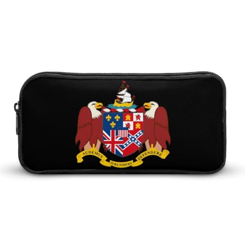 SMAZDFXX Wappen von Alabama, tragbares Federmäppchen, kleine Stifttasche, Bleistifttasche, Make-up-Tasche, Box-Organizer von SMAZDFXX