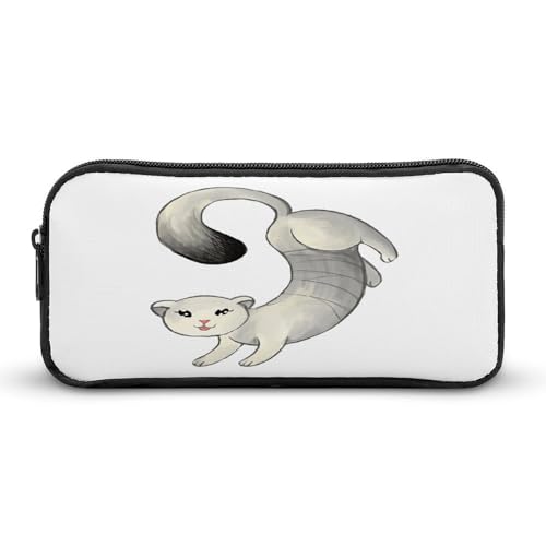 SMAZDFXX Xie-Lian Ferret Merch Make-up-Tasche Stiftetasche Kawaii Schreibwaren Aufbewahrung Stifteetuis für Erwachsene Kleine Tasche 8,7 x 4,7 x 2 Zoll von SMAZDFXX