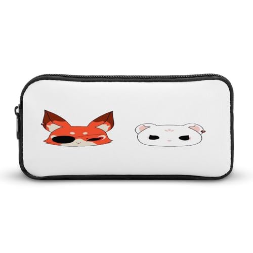 SMAZDFXX Xie-Lian Foxs Ferret Merch Make-up-Tasche Stiftetasche Kawaii Schreibwaren Aufbewahrung Stifteetuis für Erwachsene Kleine Tasche 8,7 x 4,7 x 2 Zoll von SMAZDFXX