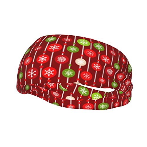 Stirnbänder mit Weihnachts-Stechpalmenbeeren-Muster, Sport-Schweißband, sportliche Übungsbänder, Turban, Haarkopf für Männer und Frauen, Yoga, Fitness von SMAZDFXX