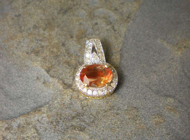 Oregon Sonnenstein, Diamant-Anhänger P118 von SMBJewelry