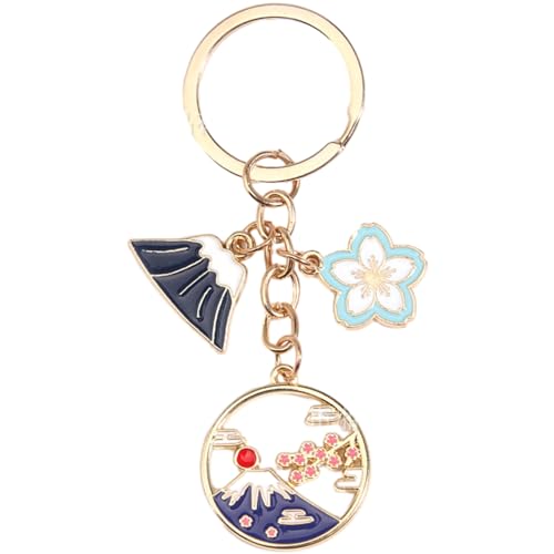 Taschenanhänger Für Kinder10 Stück Öl Tropfender Sakura-Mount-Fuji-Schlüsselanhänger Paar-Schlüsselanhänger Taschenanhänger von SMED