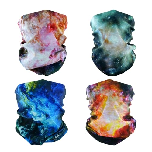 SMEHCF 4 Mehrzweck Bandanas für Damen Herren Stirnband Sturmhaube Haar Kopftuch Gesicht Halbmaske Halsmanschetten atmungsaktiv wiederverwendbar waschbar Universum Nebel Blure Orange SMEHCF 4 Mehrzweck Bandanas für Damen Herren Stirnband Sturmhaube Haar Kopftuch Gesicht Halbmaske Halsmanschetten atmungsaktiv wiederverwendbar waschbar Universum Nebel Blure Orange von SMEHCF