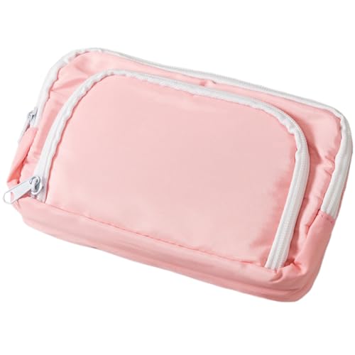 Bleistiftkoffer mit großer Kapazität 3-Ausschipper-Fächer mit großer Kapazitäts Bleistifttasche vielseitige Aufbewahrungstasche für Schulbüro und Make-up-Style-1 für Teenager und Erwachsene von SMELEYOU