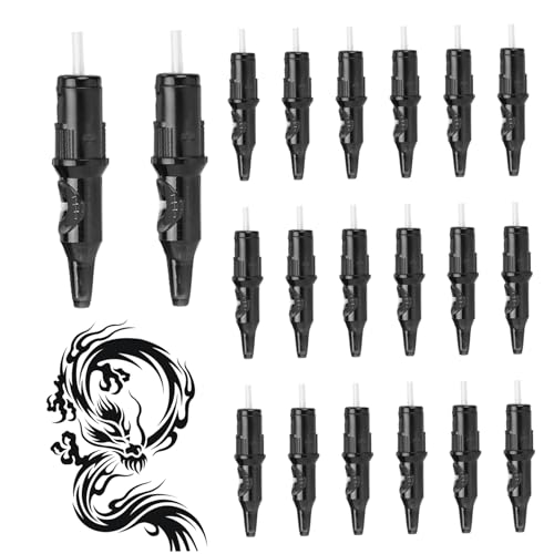 Tattoo Kugelschreiber Pen -Patrone 20pcs Wachs versiegelte starke Frühlingspatronen für Tattoo -Lernende DOT -Arbeit Zeichnung Übung von SMELEYOU