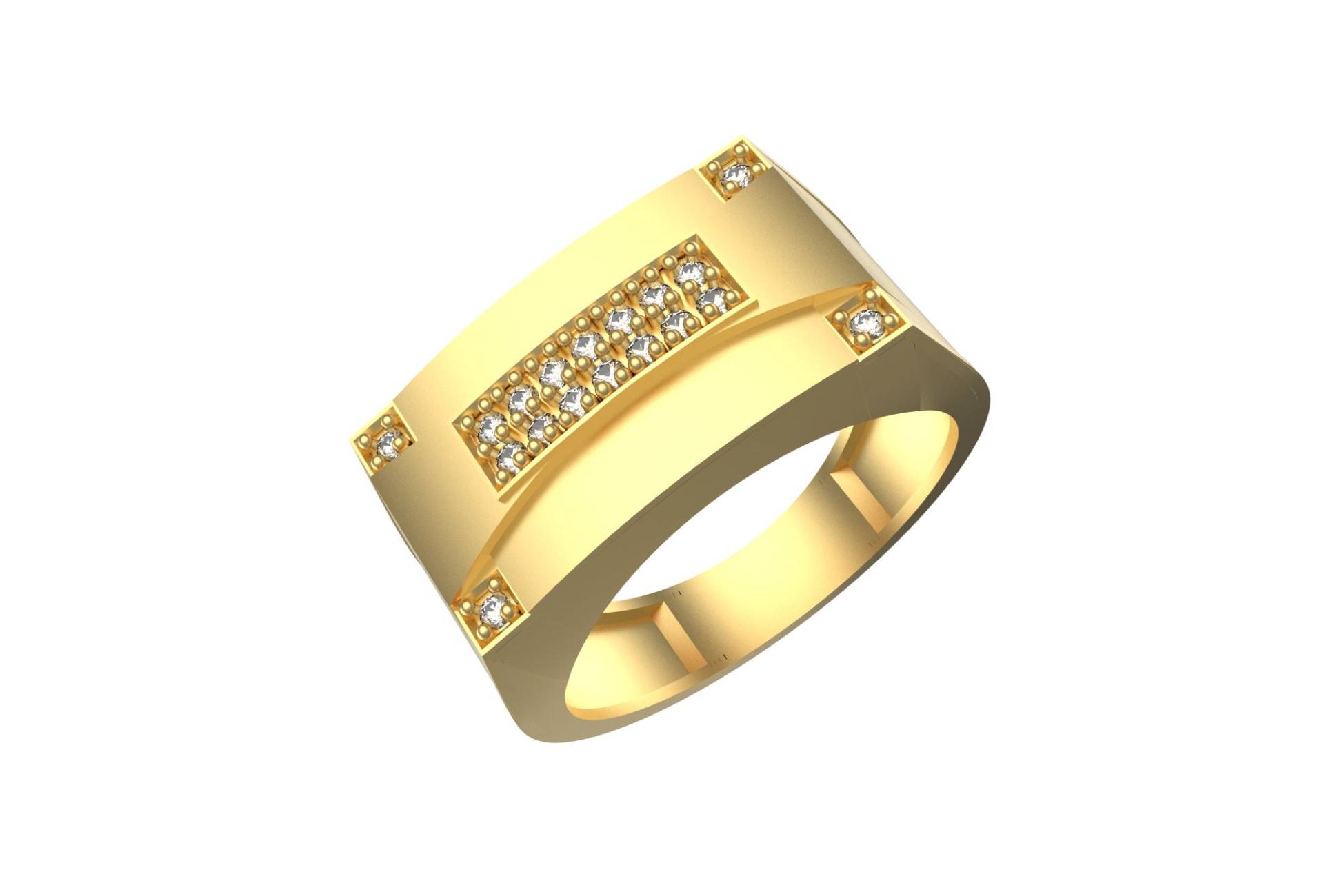 14K Gold Diamant Ehering Ring Für Frauen Und Mädchen/Natürlicher Herren von SMGEMSIndia