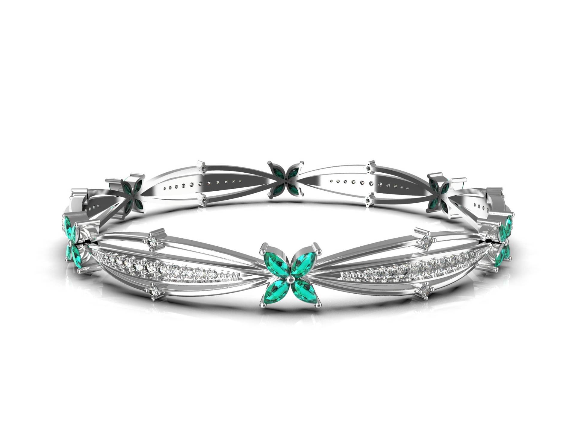 Marquise Roh Smaragd Armreif Für Frauen Und Mädchen Aus 14K Massivgold/Form Mai Birthstone Armband Marquise Roh Smaragd Armreif Für Frauen Und Mädchen Aus 14K Massivgold/Form Mai Birthstone Armband von SMGEMSIndia
