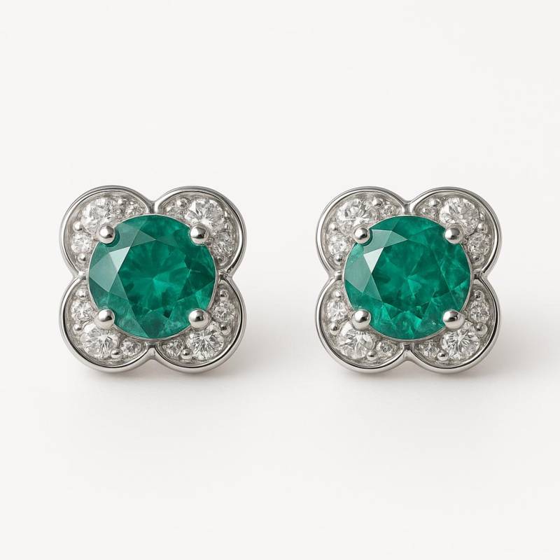 Natürliche Smaragd Ohrringe/Damen in 14K Solid Gold Ohrstecker Hochzeitsgeschenk Geburtstagsgeschenk von SMGEMSIndia