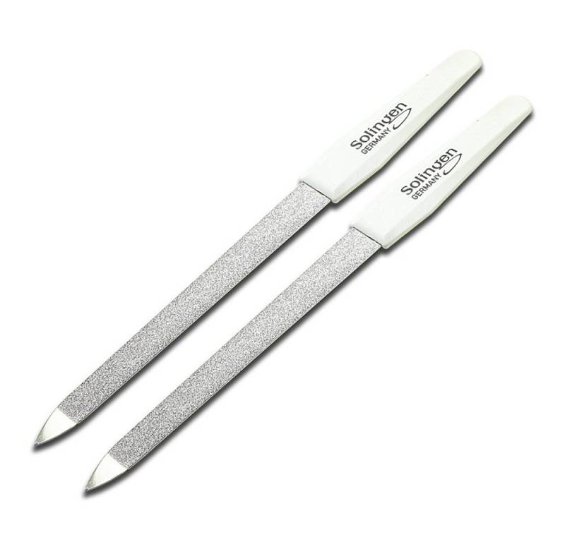 SMI Saphir-Nagelfeile 2 tlg Solingen Saphirnagelfeile Hohlfeile gewölbt/gebogen Nagelfeilen, 2-tlg., Fein und Grob von SMI