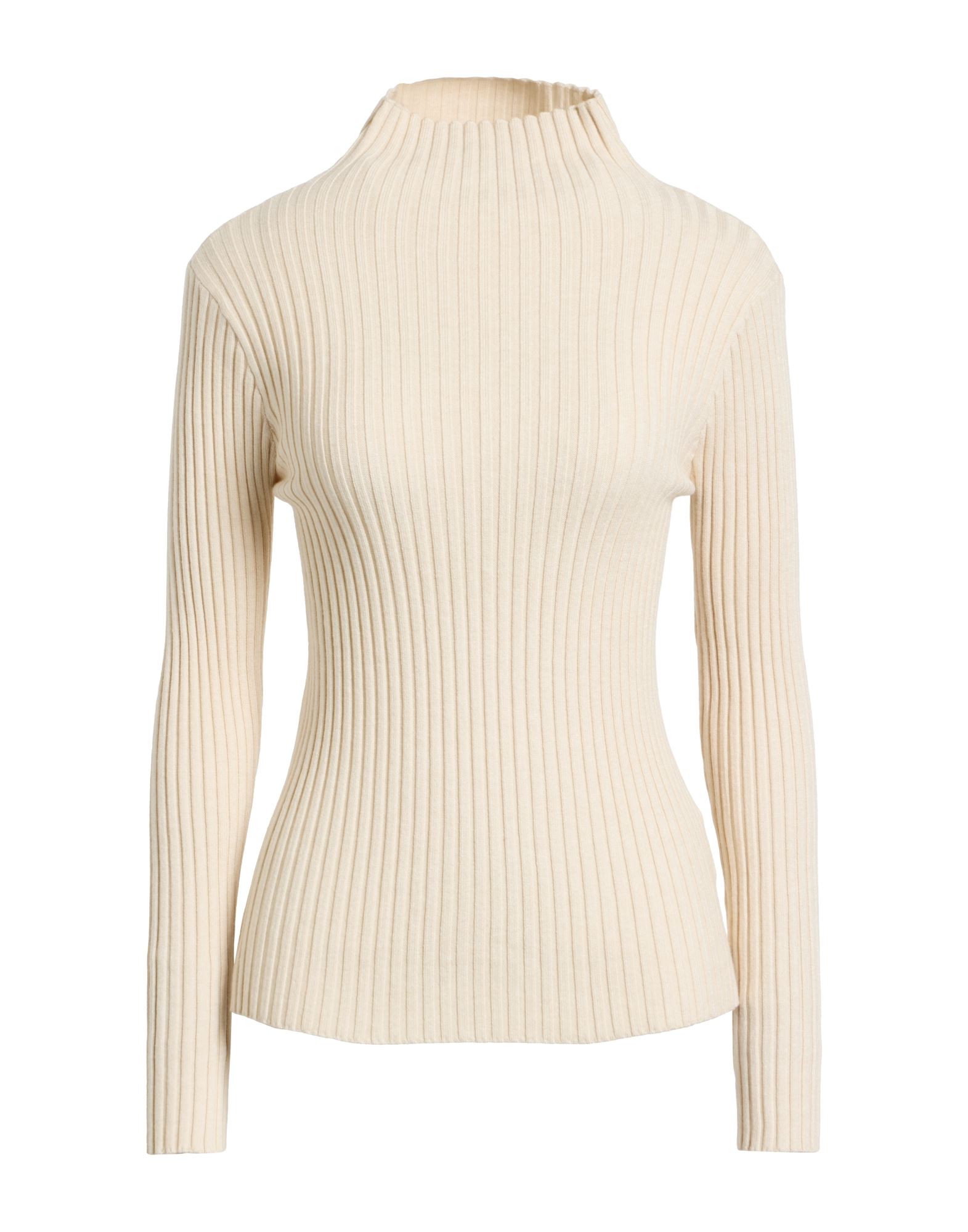 SMILING LONDON Rollkragenpullover Damen Beige von SMILING LONDON