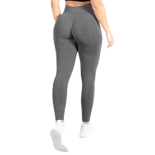 SMILODOX Amaze Scrunch Pro Leggings für Damen - High Waist, Push-Up & Anti-Cellulite Funktion, Squatproof Gym Leggings, Schwarz - Perfekt für Sport & Yoga von SMILODOX