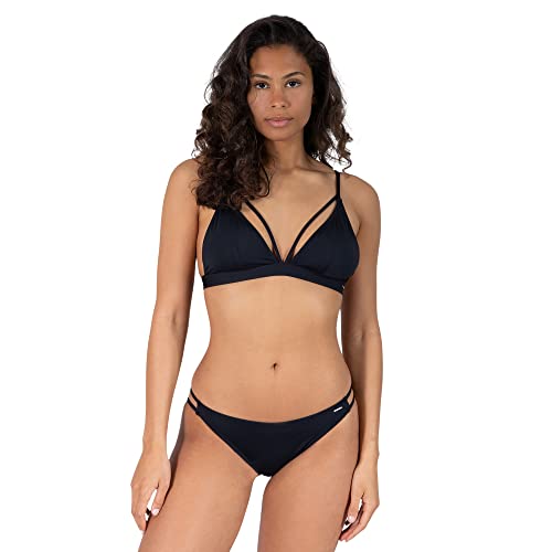 SMILODOX Bikini Top Haylie - Verstellbare Brustweite in 3 Stufen | Schnelltrocknendes Material | Herausnehmbare Cups | inklusive recycelten Waschbeutel | Größe XS, Color,Schwarz von SMILODOX