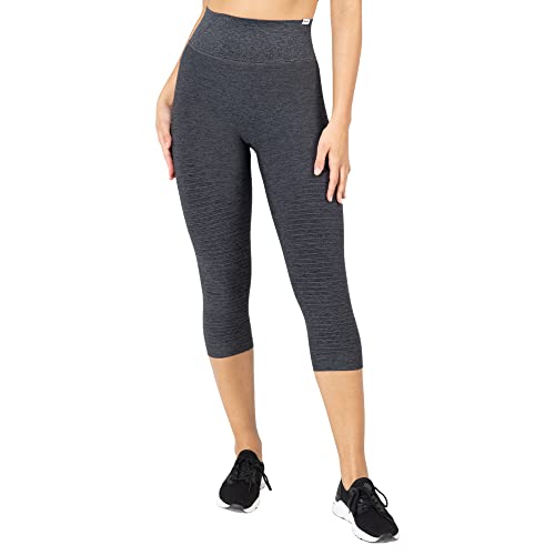 SMILODOX Damen Capri Leggings Anita - Lange Hose im Shaped Fit mit hohem Bund | Slim Fit Sportleggings Blickdicht mit Scrunch-Butt Effekt von SMILODOX