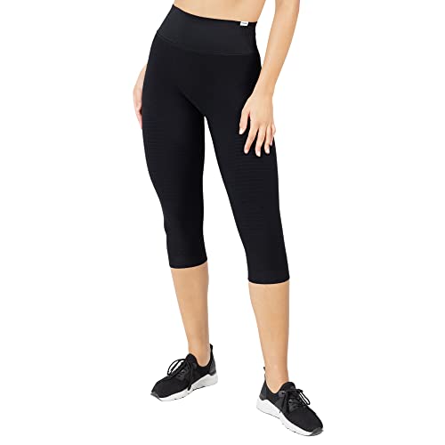 SMILODOX Damen Capri Leggings Anita - Lange Hose im Shaped Fit mit hohem Bund | Slim Fit Sportleggings Blickdicht mit Scrunch-Butt Effekt von SMILODOX