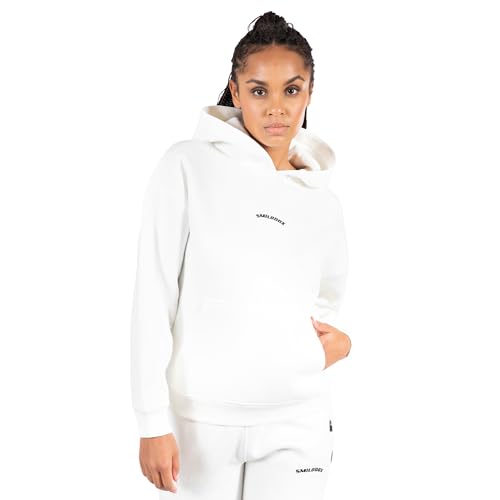 SMILODOX Damen Hoodie Jacey - Oversize Fit Langarm Oberteil mit Kapuze, Größe:S, Color:Cream von SMILODOX