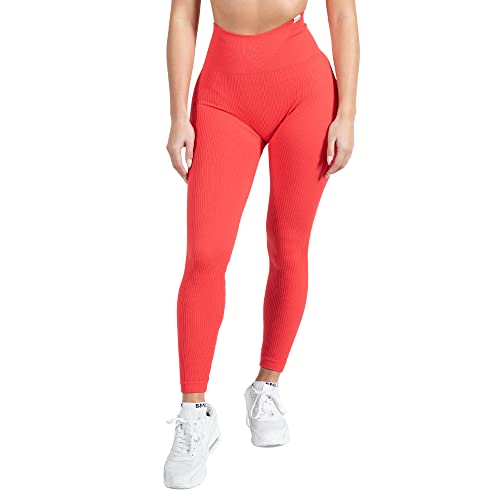 SMILODOX Leggings Damen High Waist Blickdicht I Amaze RIPP I Hochwertige Sport Leggings aus Rippstoff | Für Damen in vielen Farben I Perfekt geeignet für Sport, Gym, Fitness & Yoga von SMILODOX