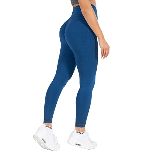 SMILODOX Amaze Scrunch Pro Leggings für Damen - High Waist, Push-Up & Anti-Cellulite Funktion, Squatproof Gym Leggings, Schwarz - Perfekt für Sport & Yoga von SMILODOX