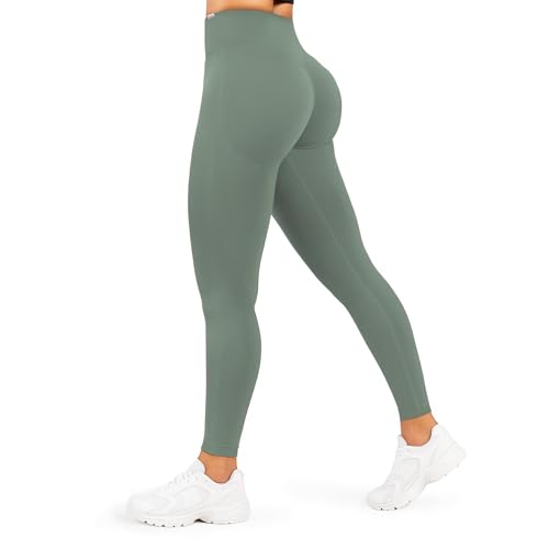 SMILODOX Leggings Damen Amaze Scrunch Pro, Butt Lift Sporthose High Waist V-Shape Trainingshose Seamless Blickdicht Yogahose Für Sport Fitness Alltag von SMILODOX