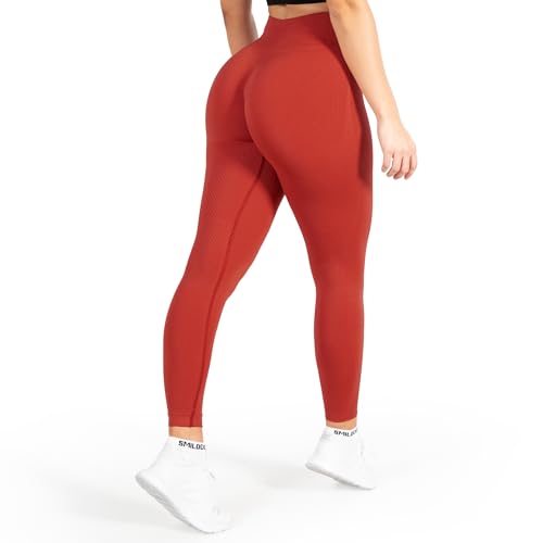 SMILODOX Leggings Damen Amaze Scrunch Pro, Butt Lift Sporthose High Waist V-Shape Trainingshose Seamless Blickdicht Yogahose Für Sport Fitness Alltag von SMILODOX