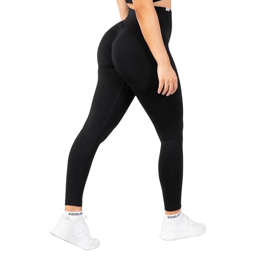 SMILODOX Leggings Slayton Scrunch für Damen - Hochtaillierte Push-Up Sportleggings mit V-Shape Bund und Invisible Scrunch für Perfekte Poform, Blickdicht & Schweißabweisend von SMILODOX