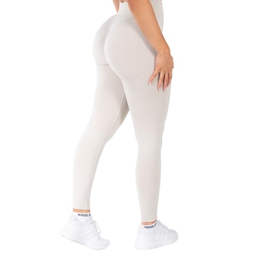 SMILODOX Leggings Slayton Scrunch für Damen - Hochtaillierte Push-Up Sportleggings mit V-Shape Bund und Invisible Scrunch für Perfekte Poform, Blickdicht & Schweißabweisend von SMILODOX