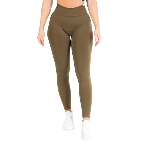 SMILODOX Leggings Slayton Scrunch für Damen - Hochtaillierte Push-Up Sportleggings mit V-Shape Bund und Invisible Scrunch für Perfekte Poform, Blickdicht & Schweißabweisend von SMILODOX