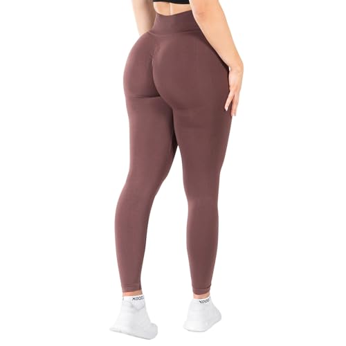 SMILODOX Leggings Slayton Scrunch für Damen - Hochtaillierte Push-Up Sportleggings mit V-Shape Bund und Invisible Scrunch für Perfekte Poform, Blickdicht & Schweißabweisend von SMILODOX