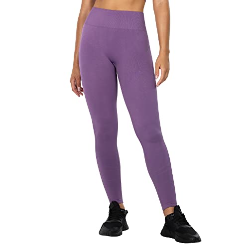 SMILODOX Damen Seamless Leggings Cassie - Lange Hose im Shaped fit mit high Waist Bund, Größe:XS, Color:Lila von SMILODOX