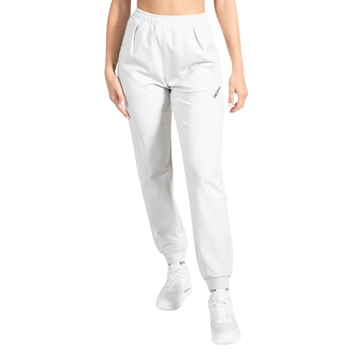 SMILODOX Damen Shaped Fit Jogginghose Althea - Tiefe Eingrifftaschen, weiches Material für Freizeit aktivitäten, Größe:M, Color:Grau von SMILODOX