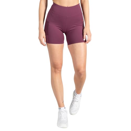 SMILODOX Damen Shaped Fit Shorts Althea pro - Atmungsaktiv Strapazierfähig rutschfest, Größe:L, Color:Violett von SMILODOX