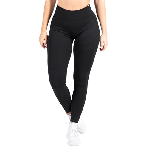 SMILODOX Leggings Damen Solid Scrunch, Sporthose Damen Blickdicht bauchweg, Push-Up Booty Leggings, High Waist Yogahose mit Sanduhr Silhouette Effekt für Fitness, Yoga & Workout von SMILODOX