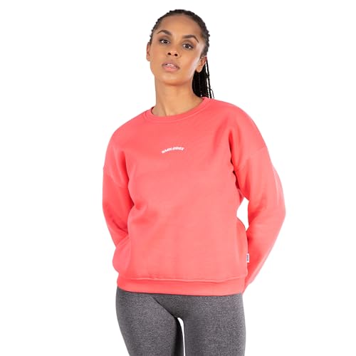 SMILODOX Damen Sweatshirt Kyrie - Regular Fit Langarm Oberteil mit Rundhals, Größe:M, Color:Pink von SMILODOX