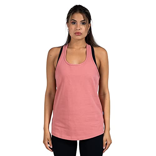 SMILODOX Damen Tank Top Carrissa - Loose fit ärmelloses Oberteil mit Rundhals | Sportshirt 100% Baumwolle | Sporttop für Gym, Sport und Freizeit von SMILODOX